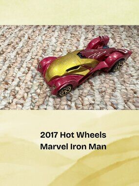 2017 Hot Wheels Marvel Iron Man Die Cast Car